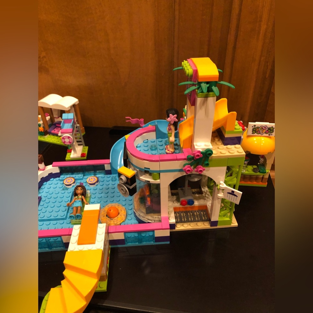 LEGO FRIENDS Heartlake Summer Pool with both assembly booklets